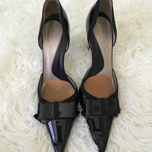 Kenneth Cole Heels With Bow Size 9 Made in Italy - Picture 2 of 5